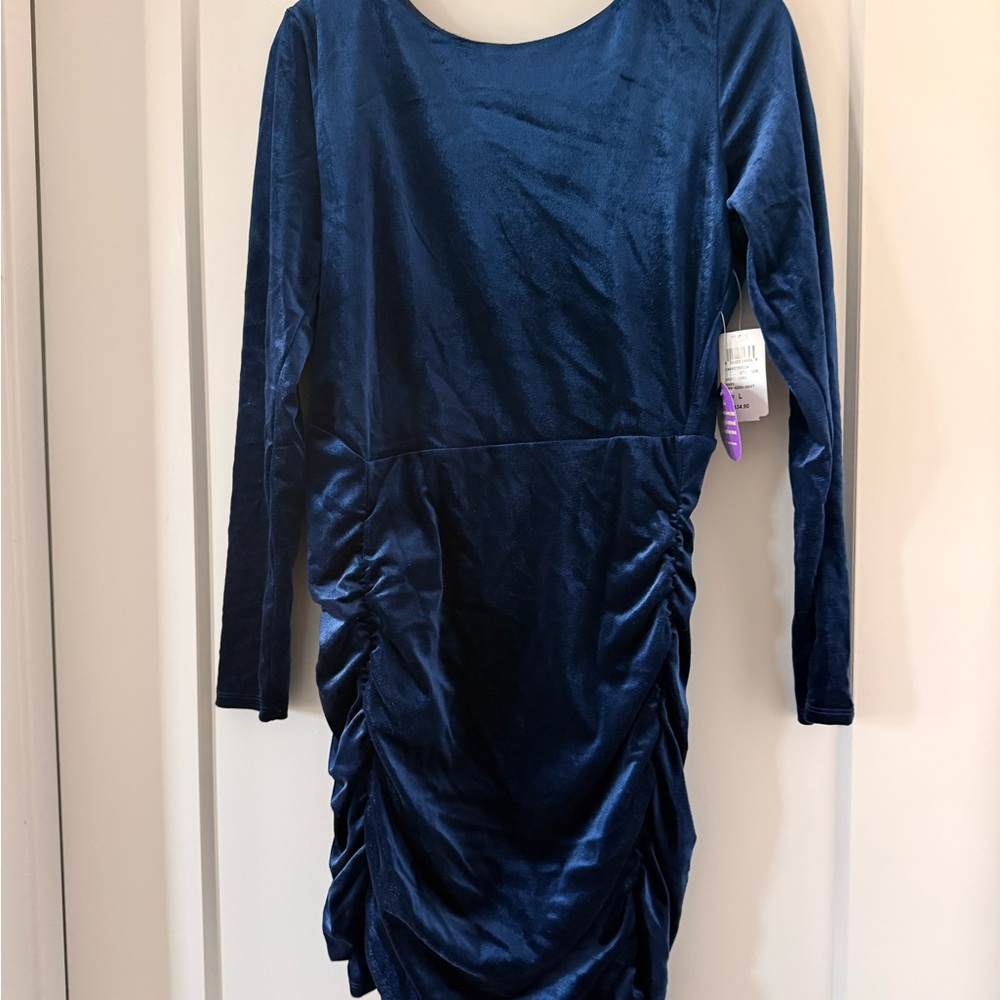 Windsor Royal Blue Velvet Dress